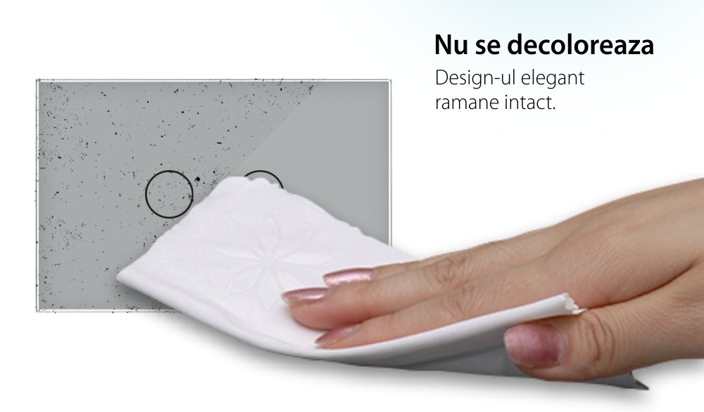 Pannello Interruttore Doppio Touch LIVOLO in Vetro, Standard Italiano