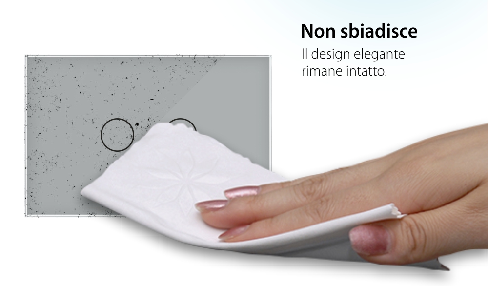 Pannello Interruttore Doppio Touch LIVOLO in Vetro, Standard Italiano