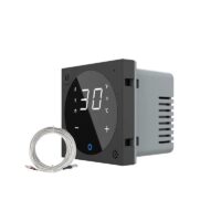 Modulo termostato LIVOLO per sistemi di riscaldamento elettrici, protocollo ZigBee EC colore nero