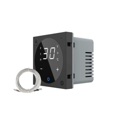 Modulo termostato LIVOLO per sistemi di riscaldamento elettrici, protocollo ZigBee EC colore nero