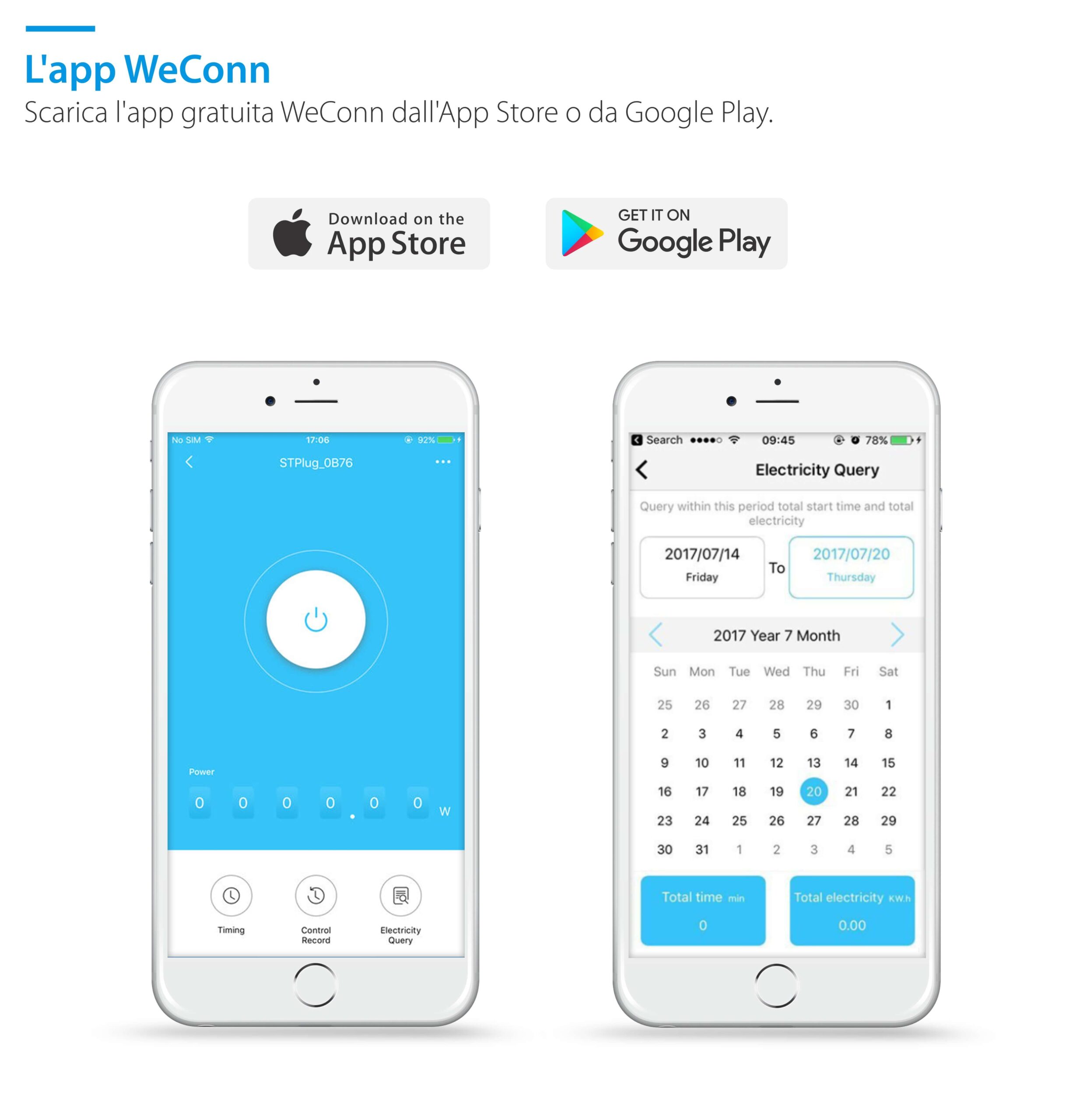 Presa intelligente RedSun RS-S171, monitoraggio del consumo energetico, compatibile con Alexa, controllo tramite app mobile