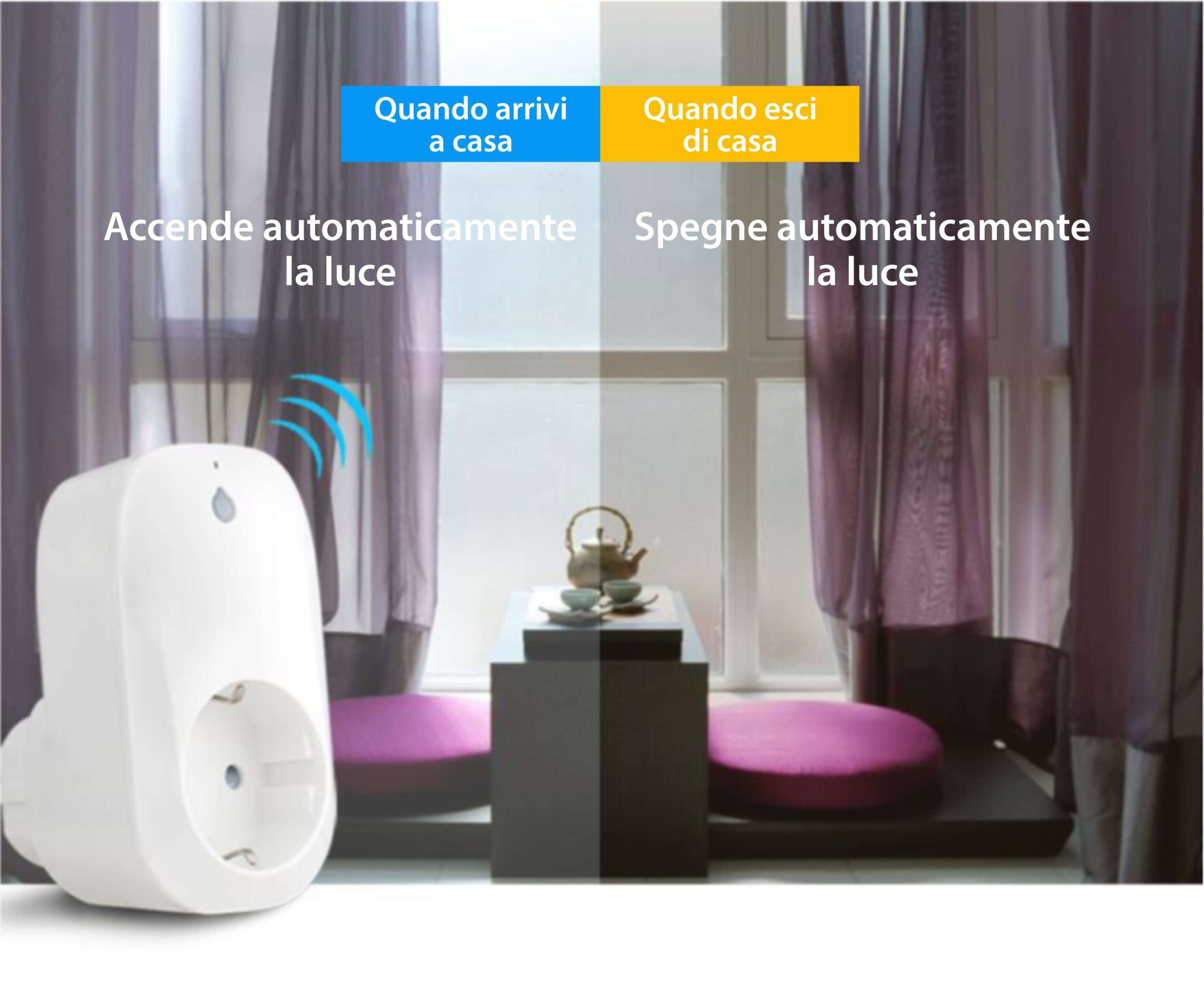 Presa intelligente RedSun RS-S171, monitoraggio del consumo energetico, compatibile con Alexa, controllo tramite app mobile