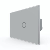 Interruttore touch LIVOLO in vetro, standard italiano – Nuova serie colore griggio