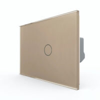 Interruttore touch LIVOLO in vetro, standard italiano – Nuova serie colore dorato