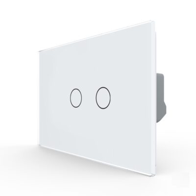 Interruttore doppio touch LIVOLO in vetro – Standard italiano