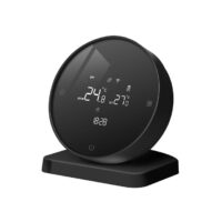 Termostato per caldaia a gas BeOk BOT-R7-X-WIFI, Applicazione, Programmazione, Ricarica USB, Batterie colore nero