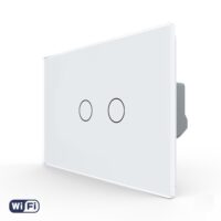 Interruttore doppio WIFI touch Livolo in vetro – Standard italiano