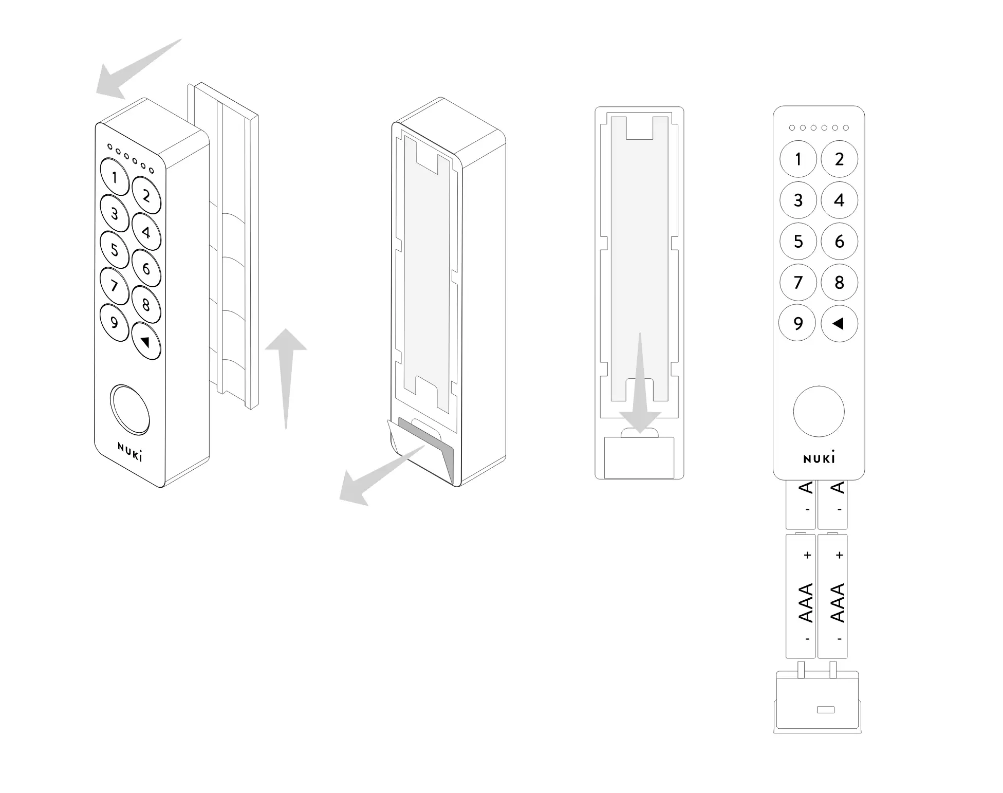 Tastiera Intelligente Nuki Keypad 2.0, per Nuki Smart Lock, Codice PIN e Rilevamento Impronta Digitale (Fingerprint)