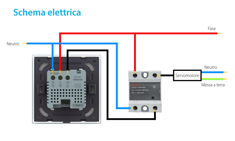 Relè con sensore per termostato LIVOLO