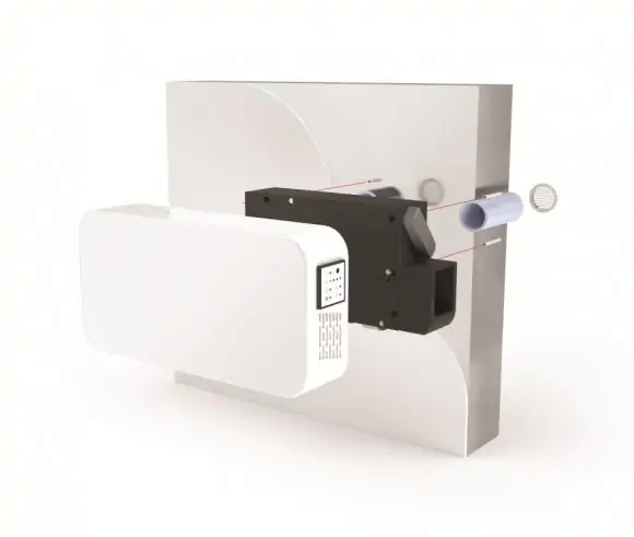 Helty Flow Easy Recupero di Calore con Filtro F7+G4, Superficie 42 m², Efficienza 91%, Pannello Digitale