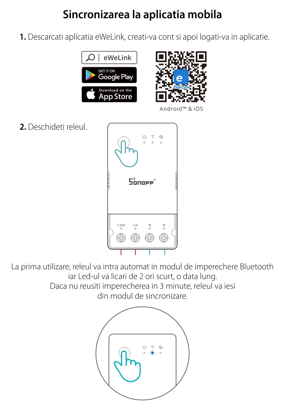 Relè intelligente Wi-Fi Sonoff THR316, temperatura e umidità, controllo tramite app