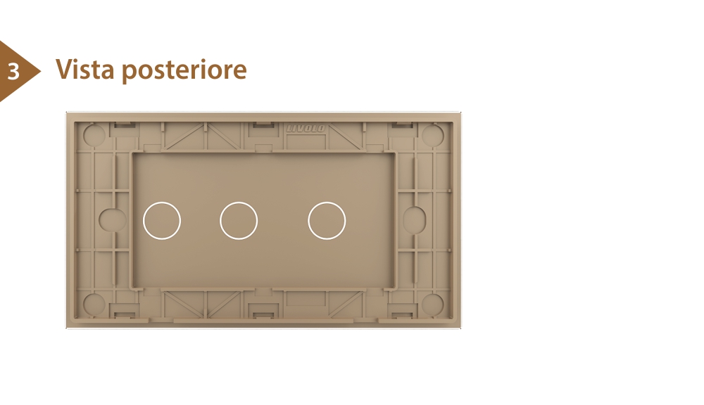 Pannello Interruttore Semplice + Doppio Touch LIVOLO in Vetro, Standard Italiano – 4M