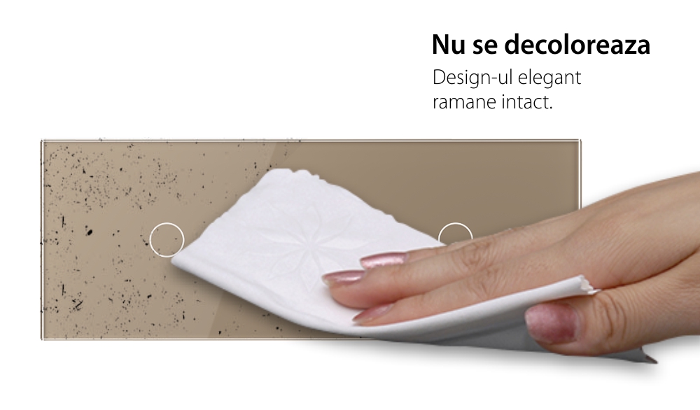 Pannello Interruttore Semplice + Semplice + Semplice Touch LIVOLO in Vetro, Standard Italiano – 6/7M