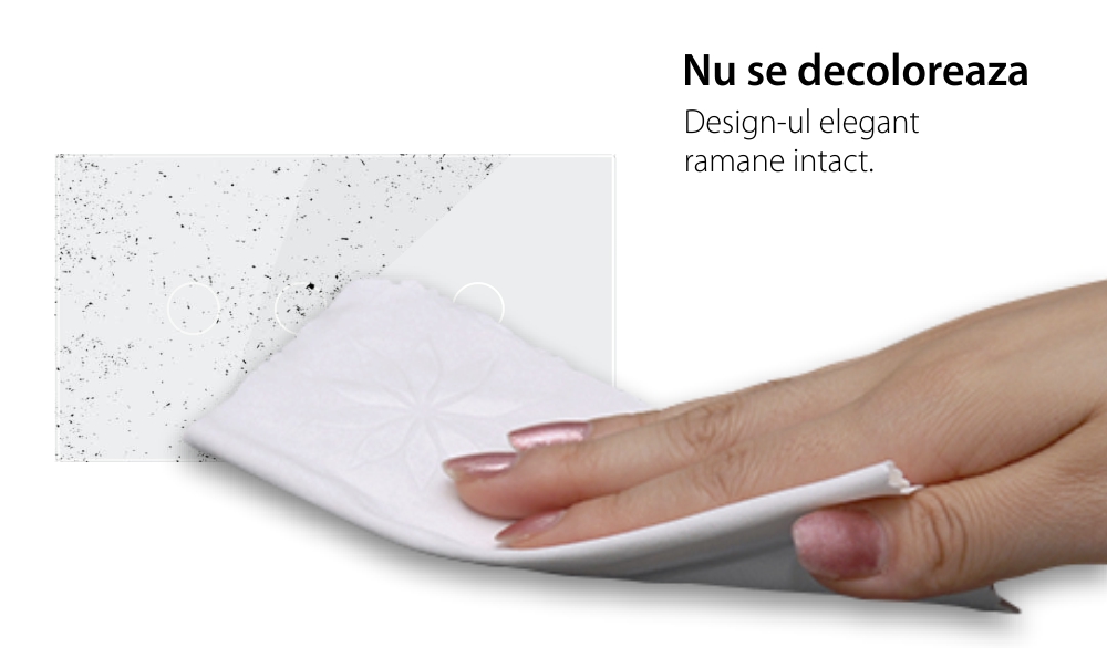 Interruttore doppio + doppio con touch LIVOLO con cornice in vetro, standard italiano, 4M