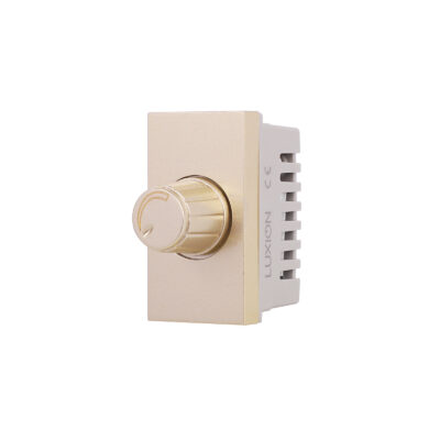 Modulo Interruttore Meccanico con Dimmer 1M LUXION, Standard Italiano colore dorato