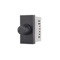 Modulo Interruttore Meccanico con Dimmer 1M LUXION, Standard Italiano colore nero