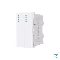 Modulo Interruttore Doppio Deviatore Meccanico 2M/1M LUXION, Standard Italiano