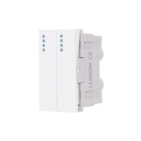 Modulo Interruttore Doppio Meccanico 2M/1M LUXION, Standard Italiano