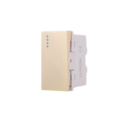Modulo Interruttore Semplice Meccanico 1M LUXION, Standard Italiano colore dorato