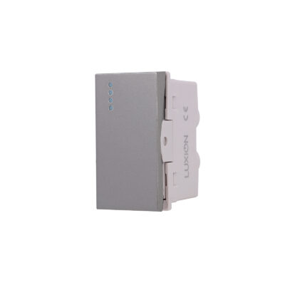 Modulo Interruttore Semplice Meccanico 1M LUXION, Standard Italiano colore griggio