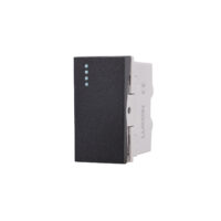 Modulo Interruttore Semplice Meccanico 1M LUXION, Standard Italiano colore nero