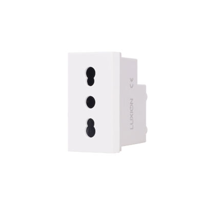 Modulo Presa Semplice Stretta 1M LUXION, Standard Italiano