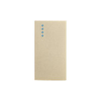 Modulo Pulsante a Ritorno (Campanello) Meccanico 1M LUXION, Standard Italiano colore dorato