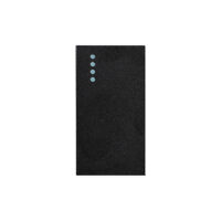 Modulo Pulsante a Ritorno (Campanello) Meccanico 1M LUXION, Standard Italiano colore nero