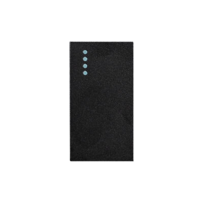 Modulo Pulsante a Ritorno (Campanello) Meccanico 1M LUXION, Standard Italiano colore nero