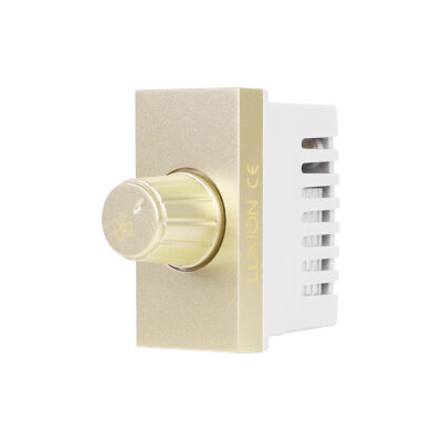 Modulo Commutatore per Ventilatore 1M LUXION Standard Italiano colore dorato