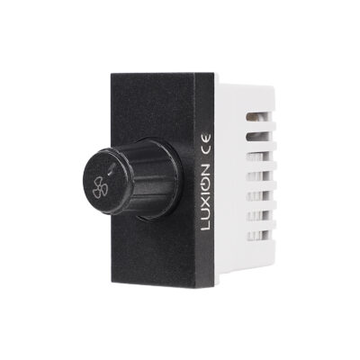 Modulo Commutatore per Ventilatore 1M LUXION Standard Italiano colore nero