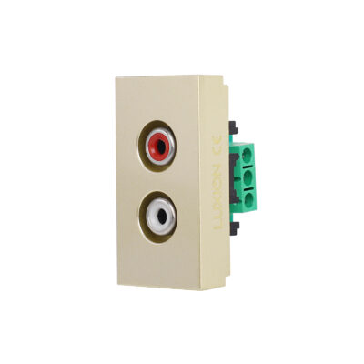 Modulo Presa Audio 1M LUXION, Standard Italiano colore dorato