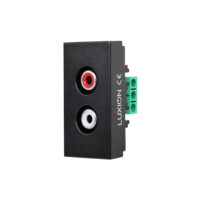 Modulo Presa Audio 1M LUXION, Standard Italiano colore nero