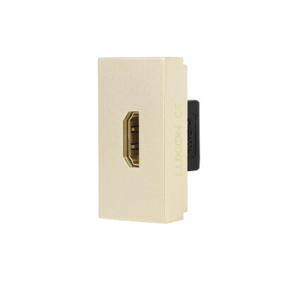 Modulo presa HDMI 1M LUXION colore dorato