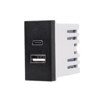 Modulo USB A+C 1M LUXION colore nero