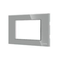 Cornice in Vetro Temperato + Supporto 3M LUXION colore griggio