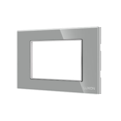Cornice in Vetro Temperato + Supporto 3M LUXION colore griggio