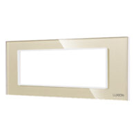 Cornice in Vetro Temperato + Supporto 6M LUXION colore dorato