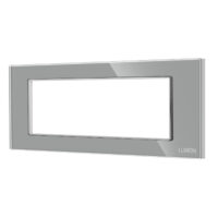 Cornice in Vetro Temperato + Supporto 6M LUXION colore griggio