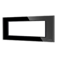 Cornice in Vetro Temperato + Supporto 6M LUXION colore nero