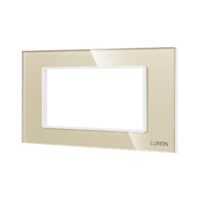 Cornice in Vetro Temperato + Supporto 4M LUXION colore dorato