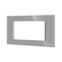 Cornice in Vetro Temperato + Supporto 4M LUXION colore griggio