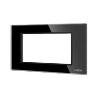 Cornice in Vetro Temperato + Supporto 4M LUXION colore nero