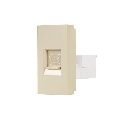 Modulo Presa Telefono 1M LUXION, Standard Italiano colore dorato