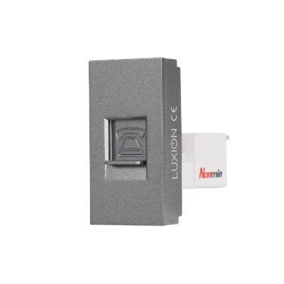 Modulo Presa Telefono 1M LUXION, Standard Italiano colore griggio