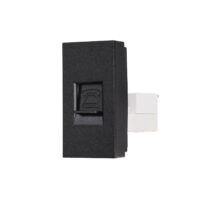 Modulo Presa Telefono 1M LUXION, Standard Italiano colore nero