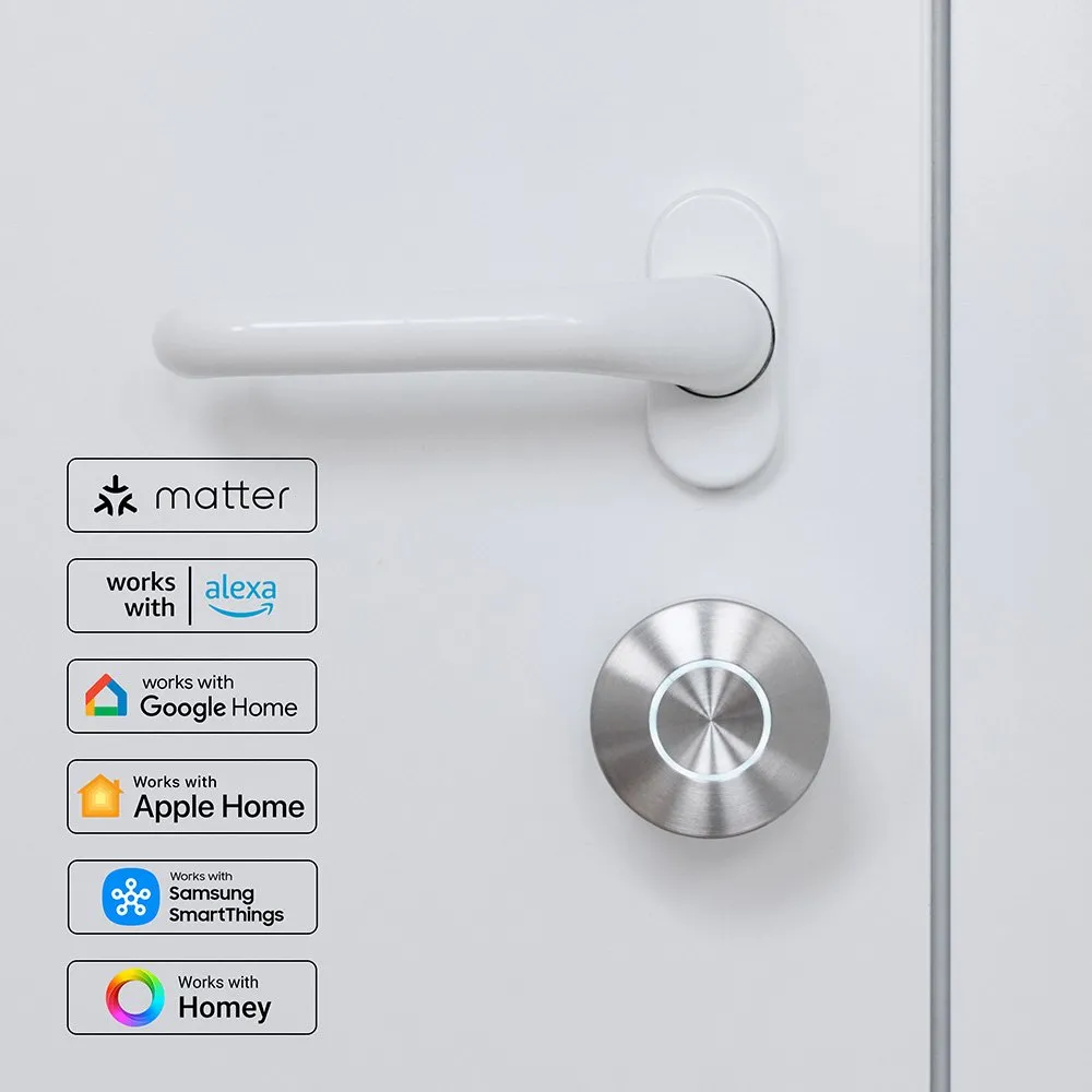 Serratura Intelligente Nuki Smart Lock Pro 5.0 con Autonomia di 9 Mesi, Motore Ultrarapido, Blocco / Sblocco Automatico