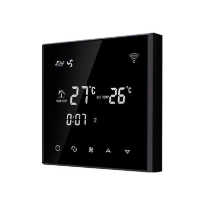 Termostato cablato per condizionatore BeOk TGT70WIFI-AC4, compatibile con sistemi HVAC, App Smart Life