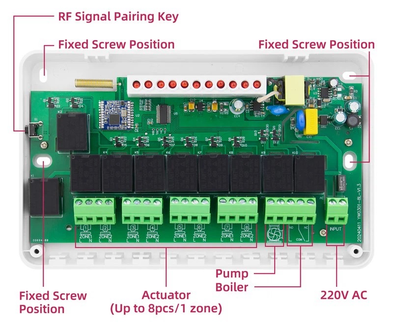 Unità di controllo wireless per il sistema di riscaldamento a pavimento BeOk CCT-28-X