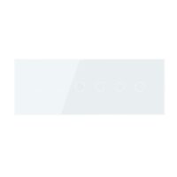 Pannello interruttore doppio + doppio + doppio touch LIVOLO in vetro, standard italiano – 6/7M